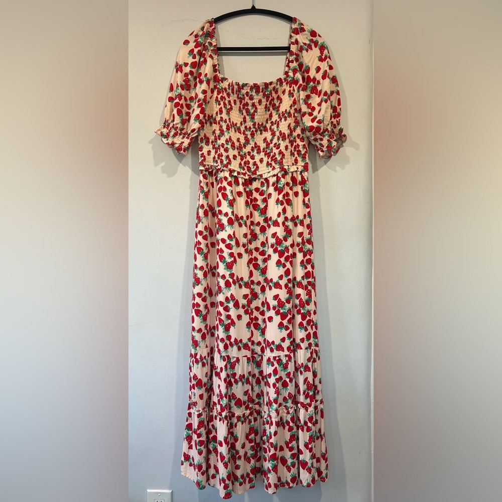 Betsey Johnson Strawberry Maxi Dress